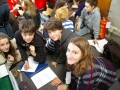 Studenti durante la gara
